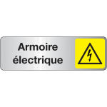 Plaque rectangulaire couleur armoire electrique