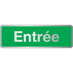 Plaque rectangulaire couleur entre