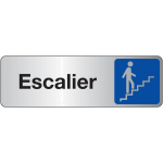 Plaque rectangulaire couleur escalier