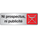 Plaque rectangulaire couleur ni prospectus ni publicit�