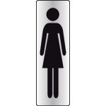 Plaque rectangulaire couleur silhouette femme