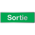 Plaque rectangulaire couleur sortie