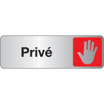 Plaque rectangulaire couleur symbole priv�