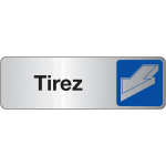 Plaque rectangulaire couleur tirez horizontal