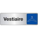 Plaque rectangulaire couleur vestiaire