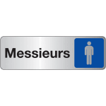 Plaque rectangulaire messieurs