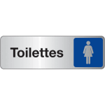 Plaque rectangulaire toilettes femmes