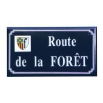 Plaque de rue maille