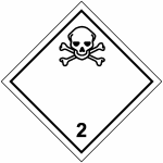 Plaque transport classe 2 gaz