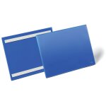 Lot pochettes porte - documents adh�sives bleues