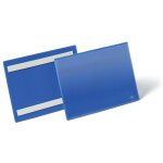 Lot pochettes porte - documents adh�sives bleues