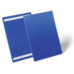 Lot pochettes porte - documents adh�sives bleues