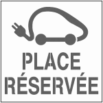 Pochoir 800 x 800 mm place rserve