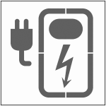 Pochoir picto borne de recharge