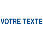 Pochoirs polypropylne et papier votre texte 12 lettres