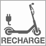 Pochoir recharge trottinette �lectrique