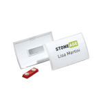 Porte - badge pliable 3 fixations