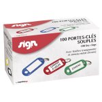 Porte - cls tiquette souples aux couleurs assorties