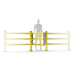 Portillon de s�curit� pour barri�re flexible r�sistance 6, 5 t