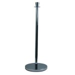 Poteau inox avec corde et accessoires
