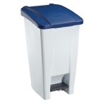 Poubelle mobile  pdale 60, 90 et 120 l corps blanc