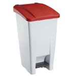 Poubelle mobile  pdale 60, 90 et 120 l corps blanc