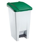 Poubelle mobile  pdale 60, 90 et 120 l corps blanc
