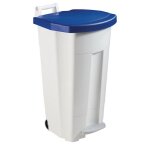 Poubelle mobile  pdale 60, 90 et 120 l corps blanc