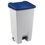 Poubelle mobile  pdale 60, 90 et 120 l corps blanc