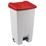 Poubelle mobile  pdale 60, 90 et 120 l corps blanc