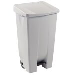 Poubelle mobile  pdale 60, 90 et 120 l corps blanc