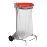 Poubelle support de sac mobile 110 l