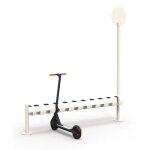 Range - trottinettes 10 places avec panneau