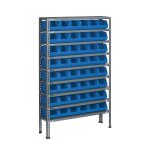 Rayonnage d'atelier avec grands bacs  bec