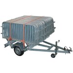 Remorque porte barrires de police tractable