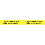 Ruban de signalisation pour batterie lithium
