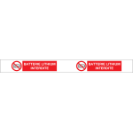 Ruban de signalisation pour batterie lithium