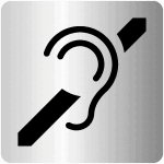 Signaltique de porte iso 7001 boucle  induction