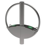 Support en inox pour 2 v�los avec prise �lectrique