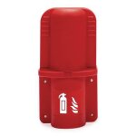 Support mural en poly�thyl�ne pour extincteur 2 kg