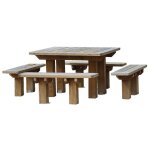 Table de pique - nique carr�e