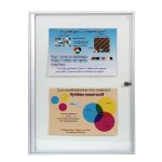 Vitrines d'intrieur extra - plates en aluminium