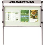 Vitrines simple face sur pitement a4