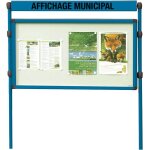 Vitrines simple face sur pitement a4