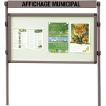 Vitrines simple face sur pitement a4
