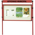Vitrines simple face sur pitement a4