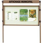 Vitrines simple face sur pitement a4