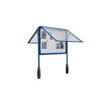 Vitrines sur pitement double face a4