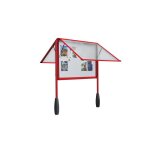 Vitrines sur pitement double face a4