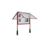 Vitrines sur pitement double face a4